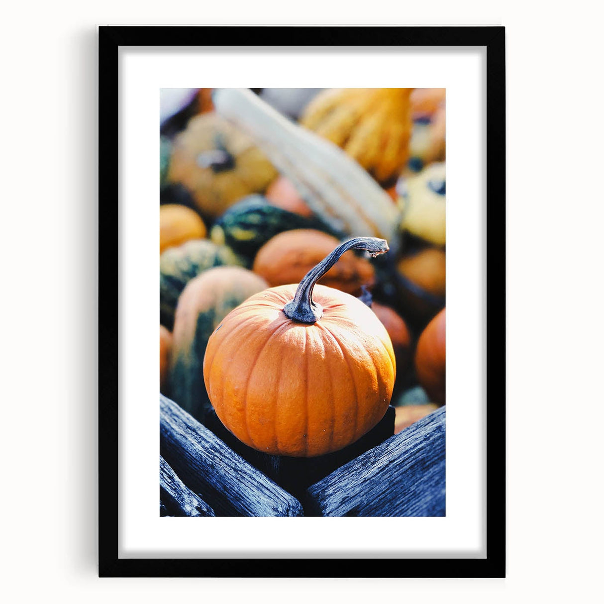 Extra large abstract art print featuring vibrant autumnal hues on a textured canvas, ideal for living room decor.