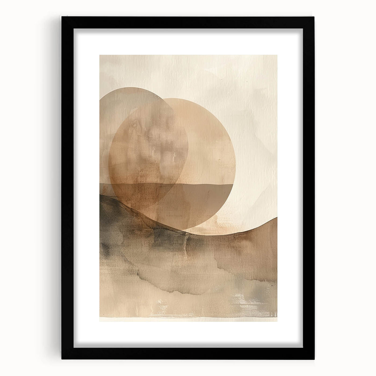 Canvas Art for Dining Area – Earthy Tones Abstract Landscape