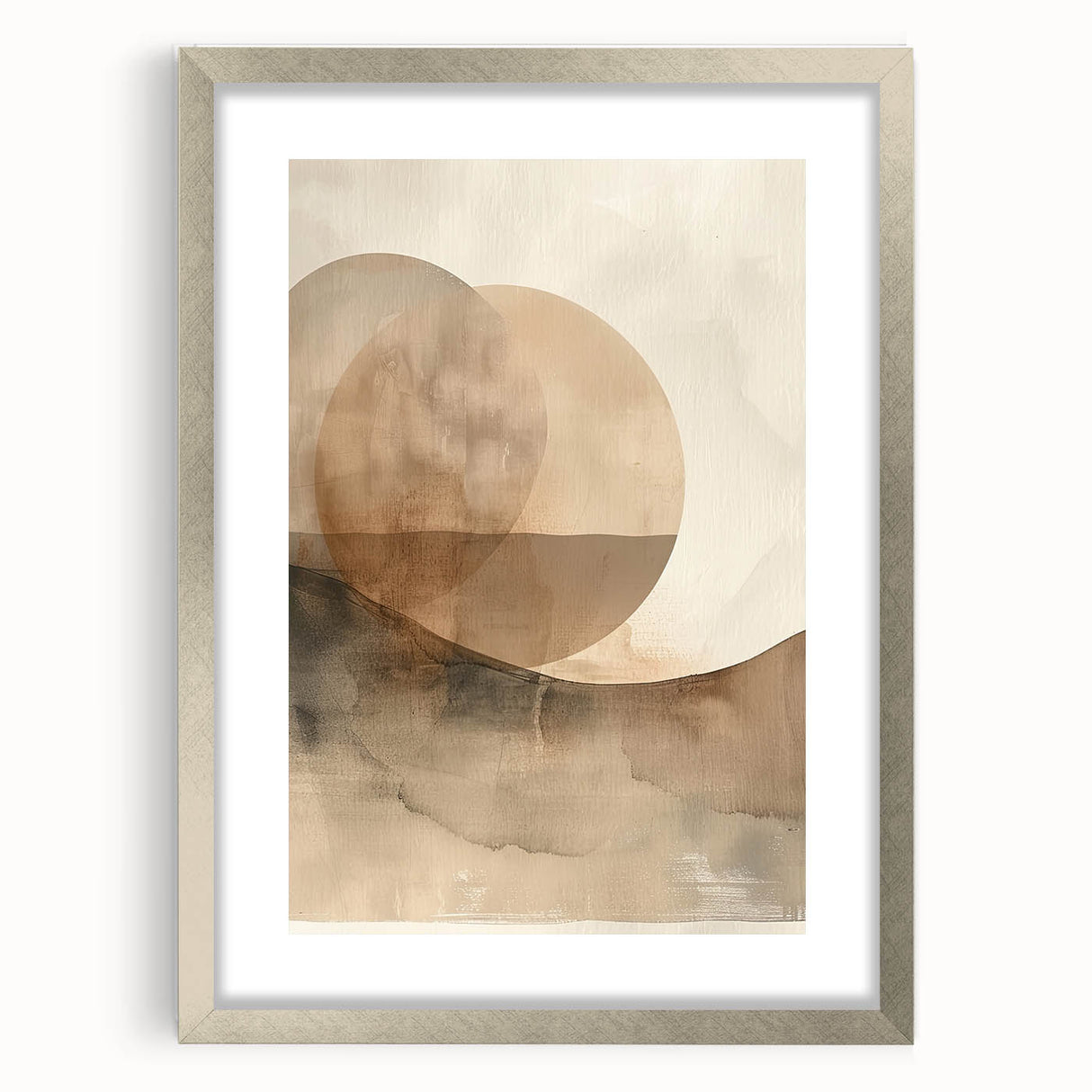 Canvas Art for Dining Area – Earthy Tones Abstract Landscape