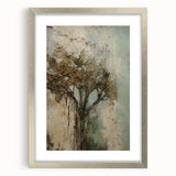Abstract floral frame artwork with silver matting, showcasing vibrant colors and intricate designs, perfect for enhancing modern home decor.