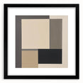 Contemporary Abstract Canvas – Neutral Block Geometry Design