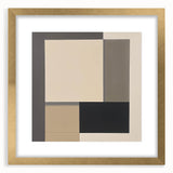 Contemporary Abstract Canvas – Neutral Block Geometry Design