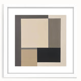 Contemporary Abstract Canvas – Neutral Block Geometry Design