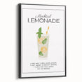 Black and white vintage poster art of a landscape on framed canvas, ideal for bedroom wall decor.