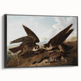 Peregrine Falcons by Audubon - Romanticism Wildlife Art Print