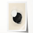 Abstract minimalist wall art print showcasing a blend of soft pastel colors and geometric shapes, rolled and ready for framing, emphasizing modern decor aesthetics.