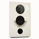 Abstract minimalist wall art displayed in a side view, featuring vibrant acrylic colors on glass, showcasing a modern design ideal for contemporary decor.