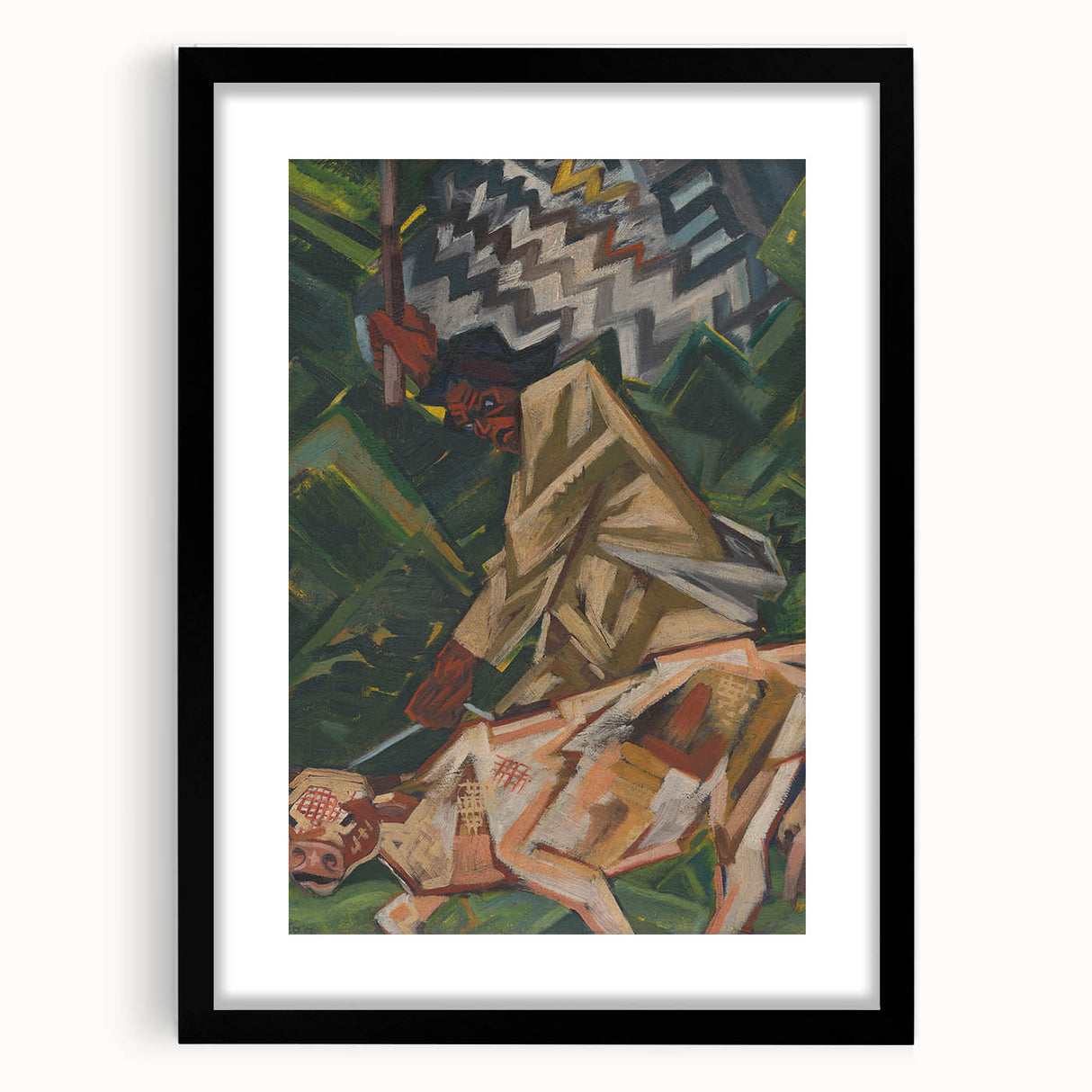 Vibrant Expressionist Wall Art - Bold Abstract Narrative Design