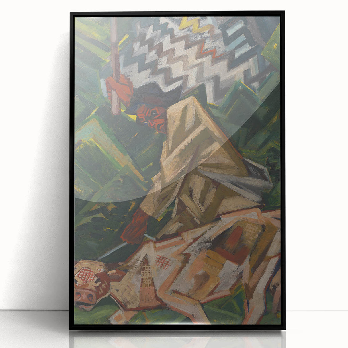Vibrant Expressionist Wall Art - Bold Abstract Narrative Design