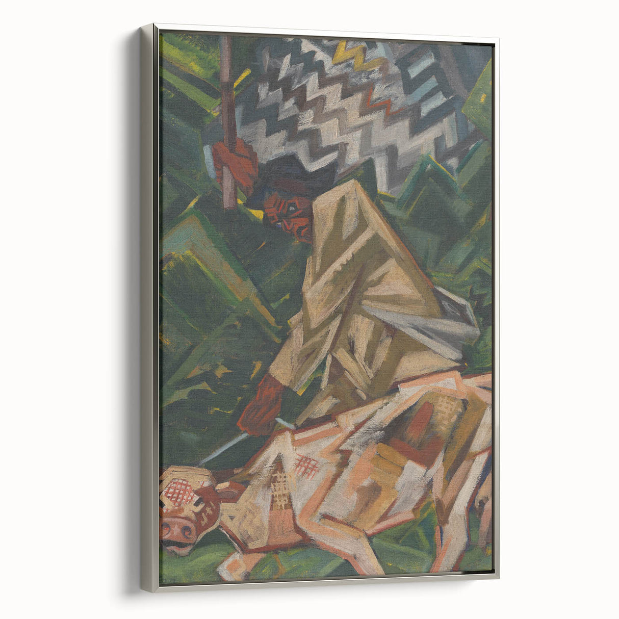 Vibrant Expressionist Wall Art - Bold Abstract Narrative Design