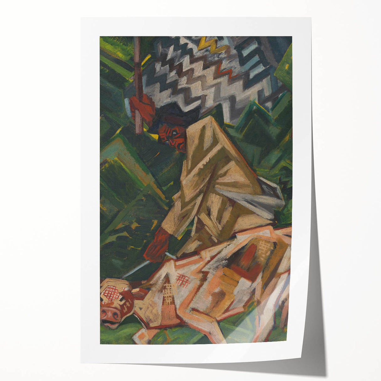 Vibrant Expressionist Wall Art - Bold Abstract Narrative Design