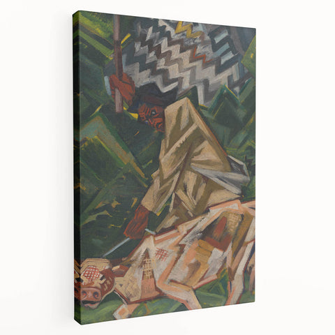 Vibrant Expressionist Wall Art - Bold Abstract Narrative Design