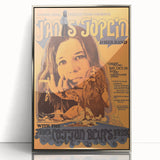 Janis Joplin Retro Wall Art – Vintage 1970s Blues Concert Print