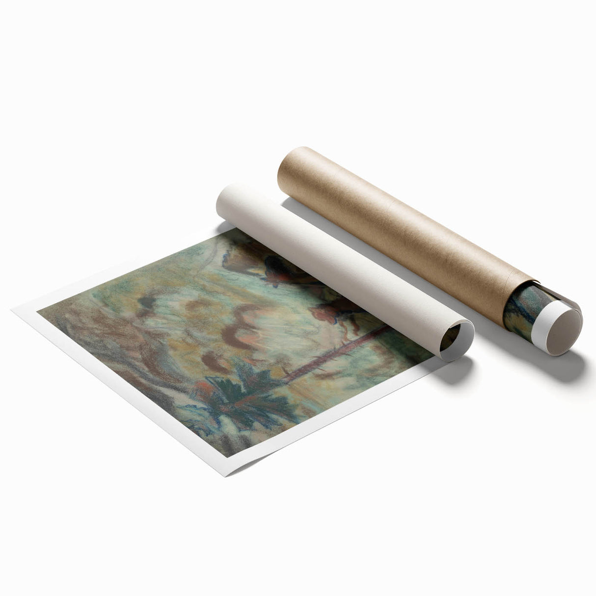 Expressionist Equestrian Landscape Wall Art - Dreamy Scenic Design