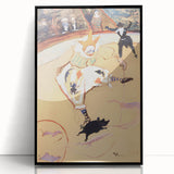 At the Circus - Playful Clown Art Print by Henri de Toulouse-Lautrec