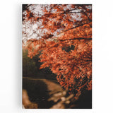 Black and white abstract tree design on stretched canvas, suitable as large kitchen wall art.
