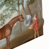 Pumpkin with a Stable Lad by George Stubbs - Romanticism Art Print