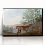 Pumpkin with a Stable Lad by George Stubbs - Romanticism Art Print