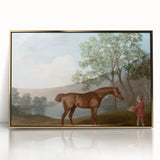 Pumpkin with a Stable Lad by George Stubbs - Romanticism Art Print