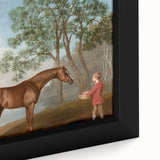 Pumpkin with a Stable Lad by George Stubbs - Romanticism Art Print