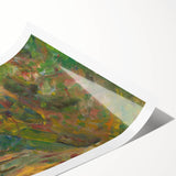 Expressionist Art: Vibrant Abstract Forest Scene Wall Art on Canvas