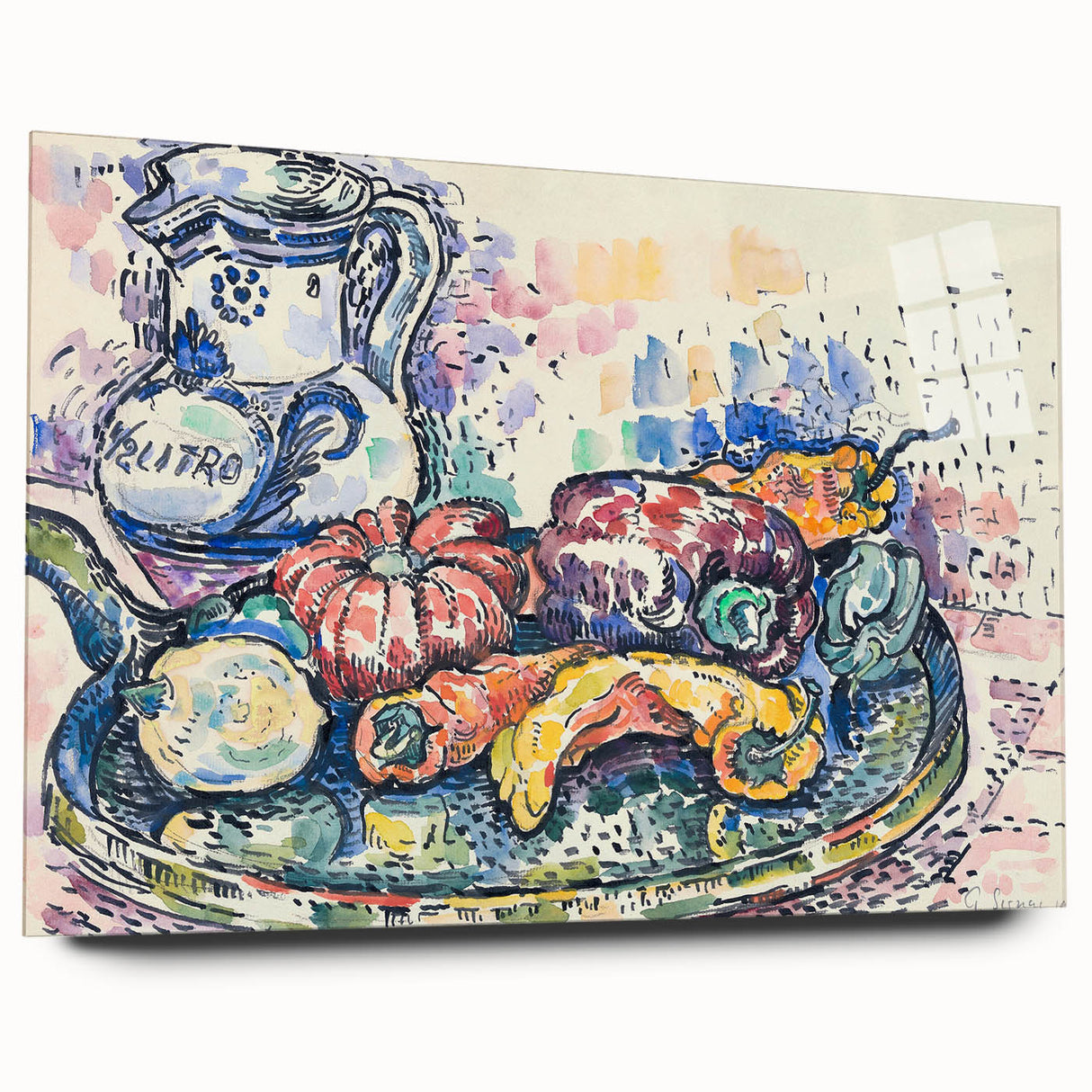 Vibrant Still Life with Jug - Modern Wall Art in Playful Colors