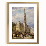 Brussels Grand Place by Christiaan Dommershuijzen - Romanticism Art
