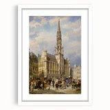Brussels Grand Place by Christiaan Dommershuijzen - Romanticism Art
