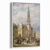 Brussels Grand Place by Christiaan Dommershuijzen - Romanticism Art