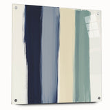 Minimalist Abstract Wall Art – Navy, Sage, and Neutral Strokes