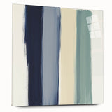 Minimalist Abstract Wall Art – Navy, Sage, and Neutral Strokes