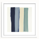 Minimalist Abstract Wall Art – Navy, Sage, and Neutral Strokes