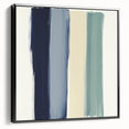 Minimalist Abstract Wall Art – Navy, Sage, and Neutral Strokes