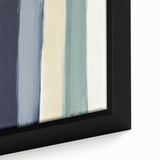 Minimalist Abstract Wall Art – Navy, Sage, and Neutral Strokes