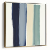 Minimalist Abstract Wall Art – Navy, Sage, and Neutral Strokes