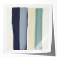 Minimalist Abstract Wall Art – Navy, Sage, and Neutral Strokes