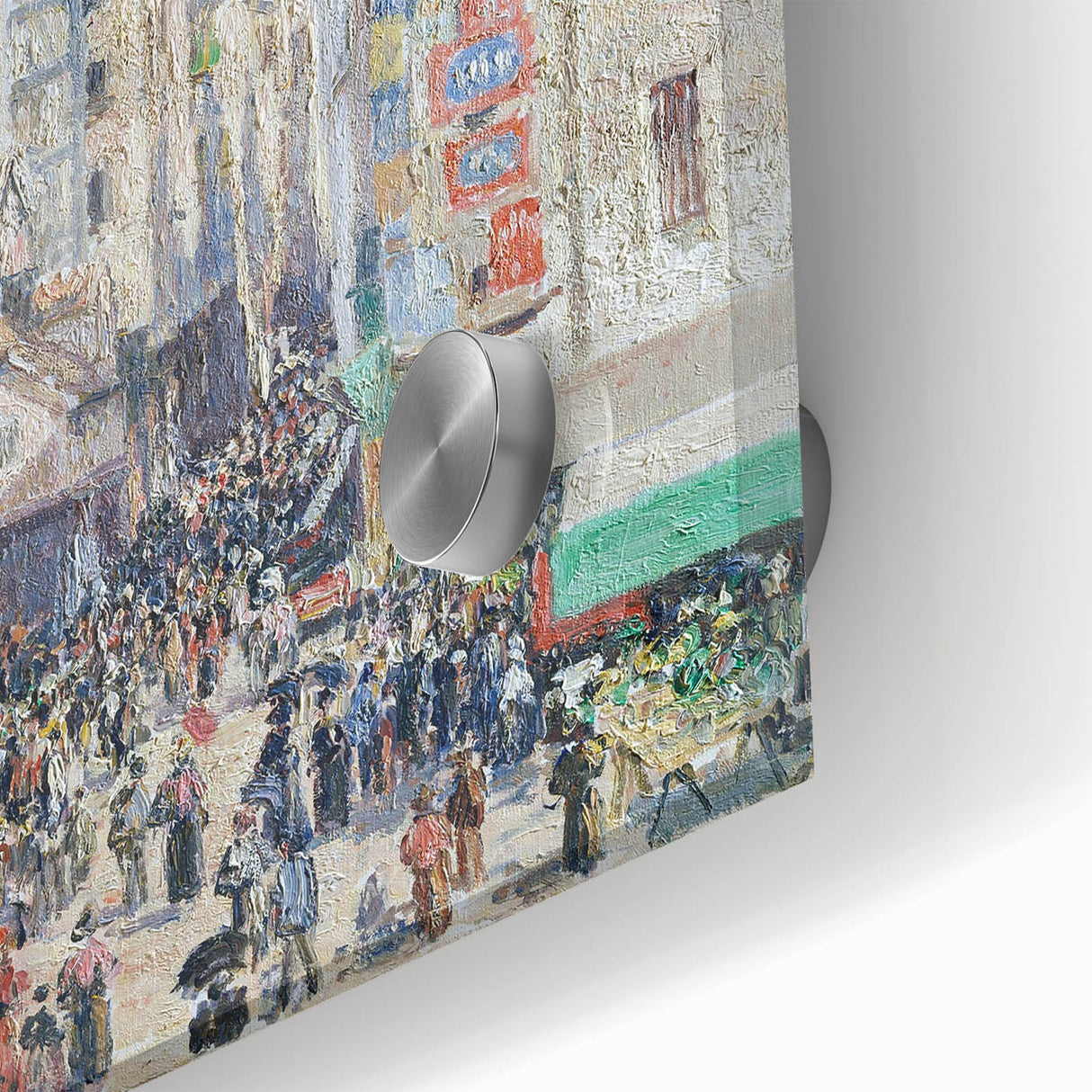 Impressionist Art Print - Grocery Street, Rouen (1898) by Camille Pissarro - French Cityscape Wall Art