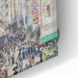 Impressionist Art Print - Grocery Street, Rouen (1898) by Camille Pissarro - French Cityscape Wall Art