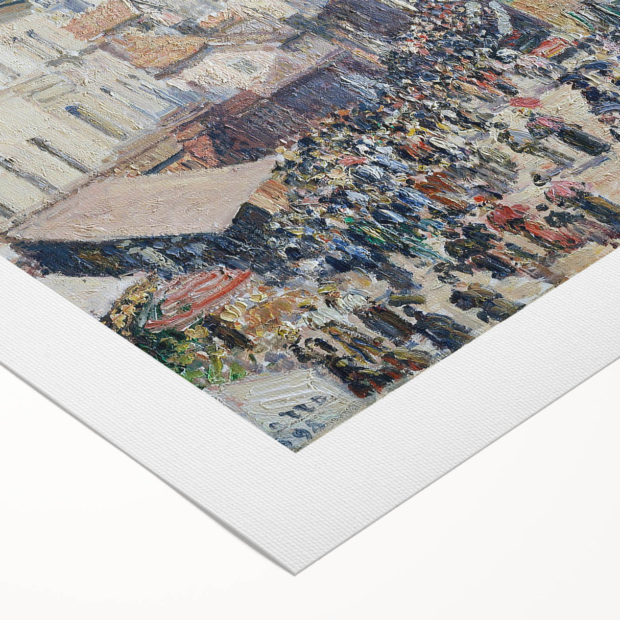 Impressionist Art Print - Grocery Street, Rouen (1898) by Camille Pissarro - French Cityscape Wall Art