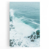 Large black and white abstract art on stretched canvas, ideal for kitchen wall art.