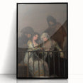 Historical Romanticism Canvas: Majas on a Balcony - Famous Romantic Art