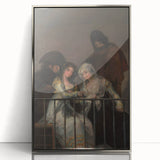 Historical Romanticism Canvas: Majas on a Balcony - Famous Romantic Art
