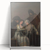 Historical Romanticism Canvas: Majas on a Balcony - Famous Romantic Art