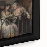 Historical Romanticism Canvas: Majas on a Balcony - Famous Romantic Art