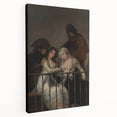 Historical Romanticism Canvas: Majas on a Balcony - Famous Romantic Art