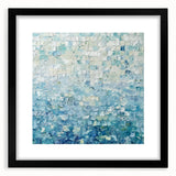 Abstract splatter art frame in black, showcasing vibrant paint splatters against a white background, perfect for contemporary home decor or art lovers.