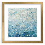 Abstract splatter art frame with a gold mat, showcasing a vibrant design that adds a modern touch to home decor, perfect for contemporary art enthusiasts.