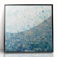 Framed acrylic artwork showcasing an abstract design of vibrant splatters in black and colorful hues, ideal for modern home decor and artistic expression.