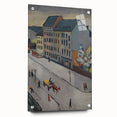 Expressionist Urban Scene – Serene Abstract Street Canvas Wall Art
