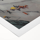 Expressionist Urban Scene – Serene Abstract Street Canvas Wall Art